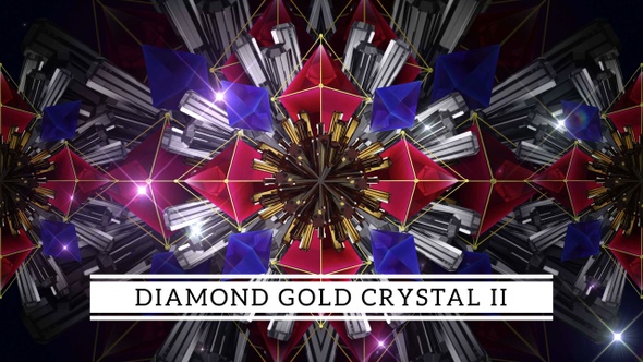 Diamond Gold And Crystals II