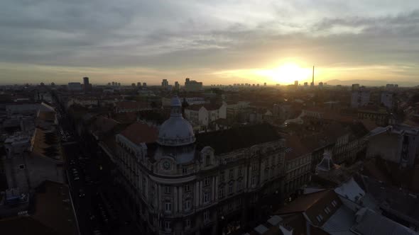 Aerial view of Zagreb