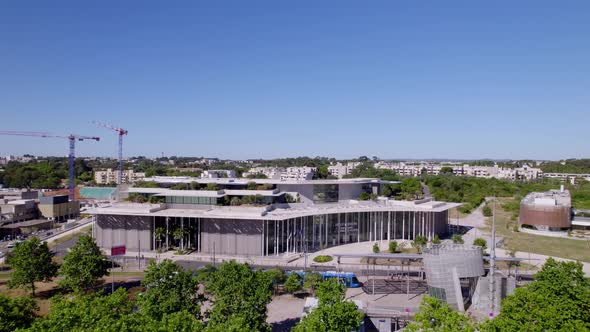 Modern building in the south of France.