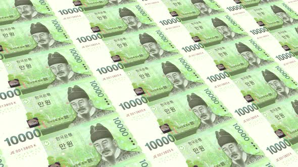 South Korea Money / 10000 South Korean Won 4K