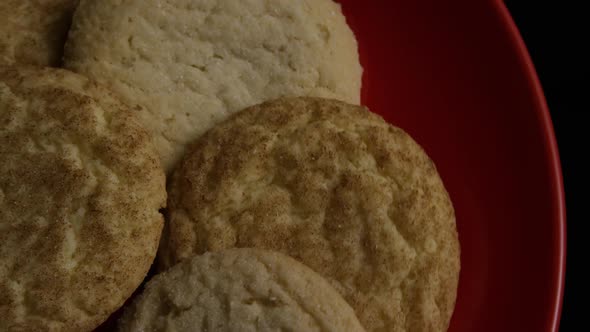 Cinematic, Rotating Shot of Cookies on a Plate - COOKIES 151