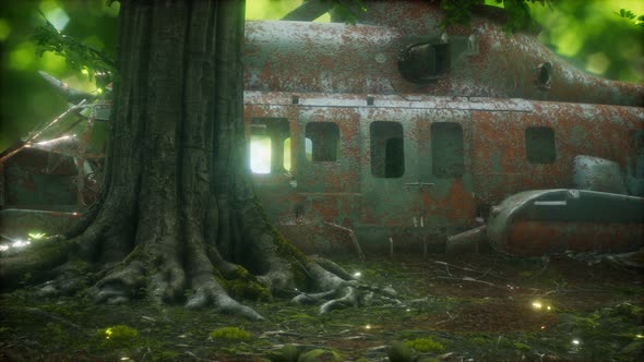 Old Rusted Military Helicopter alt