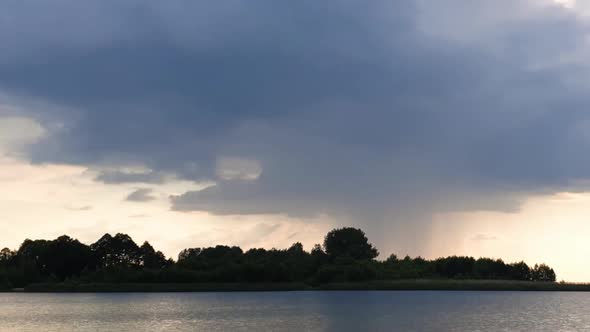 Rain Clousd Over Summer Lake