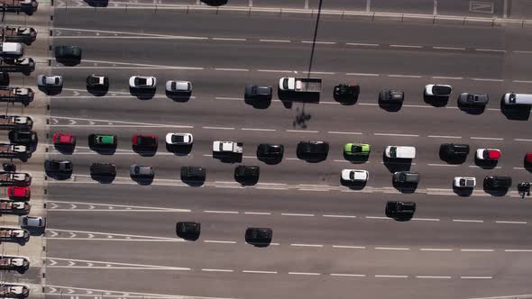 Vehicles Passing Through Paid Road Check Point