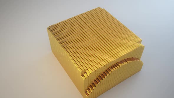 Pile of Stacked Gold Bars