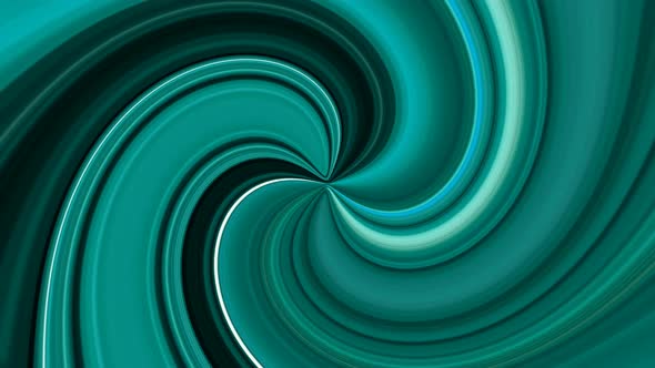 Cyan Color Abstract Silky Spiral Twirl Motion Background