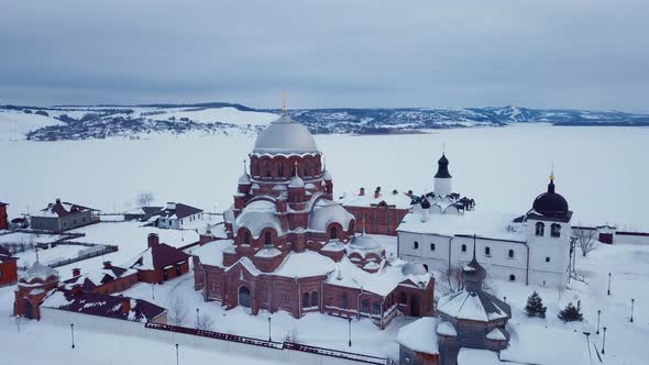 Aerial View Of Sviyazhsk Island, Sights Of Russia