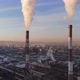 Aerial view of smoke rising from the chimney of a coal boiler. Movement from the bottom up, view of  - VideoHive Item for Sale