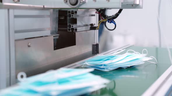 Face Mask Production Line in Modern Factory