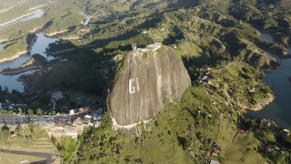 Aerial view of Piedra del Peñol.