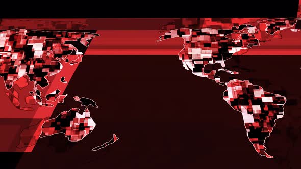 Background Earth Map Technology Animation