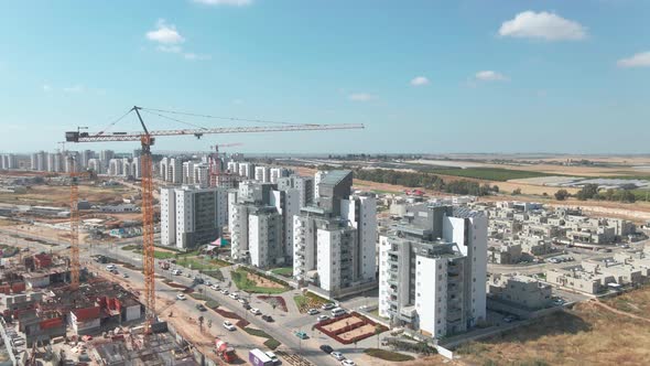 New Neighborhoods From The Cranes View at Southern District City Netivot