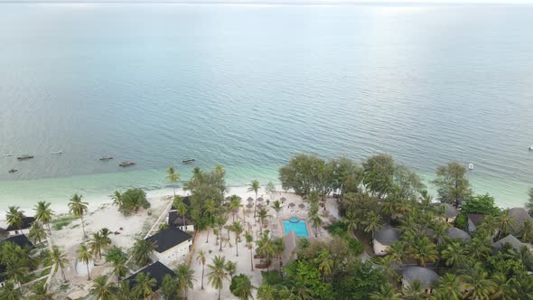 Indian Ocean Near the Shore of Zanzibar Tanzania