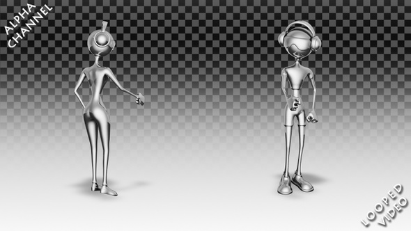 Silver Man and Woman - Dance Pop Pack