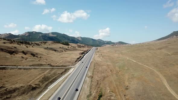 Mountain Road in Republic of Dagestan, Caucasus, Russia