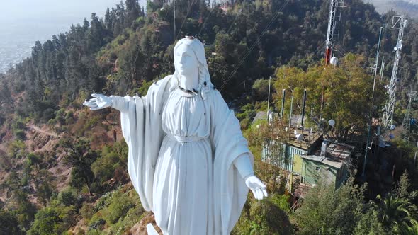 Monument Virgin Immaculate Conception, Hill San Cristobal (Santiago, Chile)