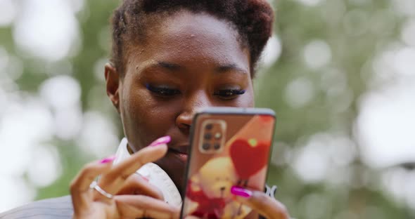 Woman Using Smartphone