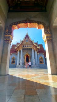 Wat Benchamabophit the Marble Temple the Royal Temple in Capital City Bangkok Thailand