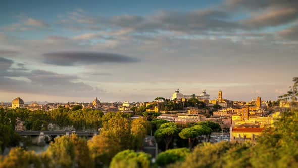 Rome at sunset