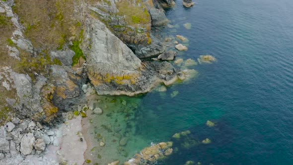 The beautiful cliff walk at Howth, Ireland