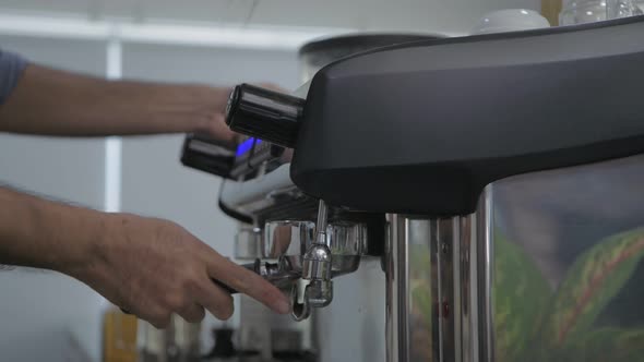 Barista concept. 4k Resolution