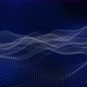 Background Blue Color Digital Particle Line Wave Animated - VideoHive Item for Sale