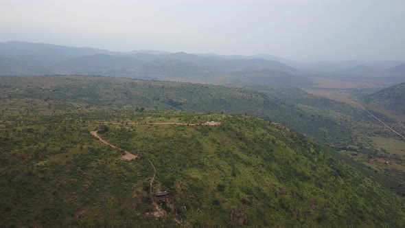 Aerial view from Pilanesberg Game Reserve 