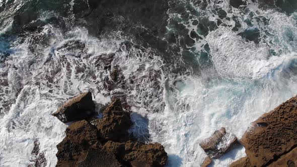 Waves On Rocks