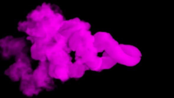 Slowly Revolving Pink Smoke