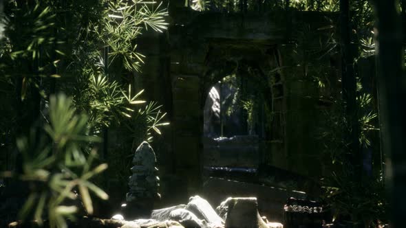 Ruins of Famous Temple in Cambodian Angkor Wat Area