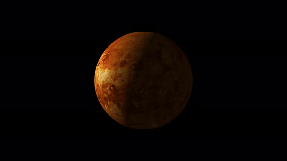 Night To Day 3d Realistic Venus Planet