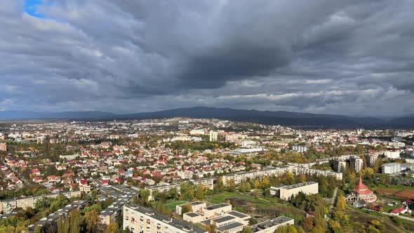 Architecture Urban Development of the City Roof Uzhgorod View on the Ukraine Europe