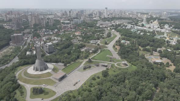 Aerial View of Kyiv By Day. Ukraine