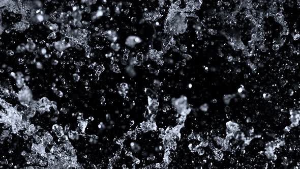 Super Slow Motion Shot of Water Splashing Background at 1000Fps