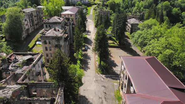 Destroyed and Abandoned Buildings in the Mountains