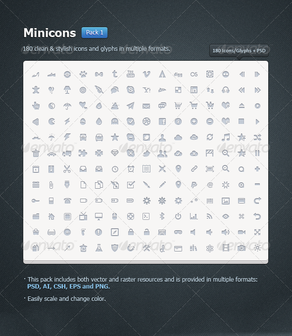 Minicons Pack 1 (180 icons / .CSH included)