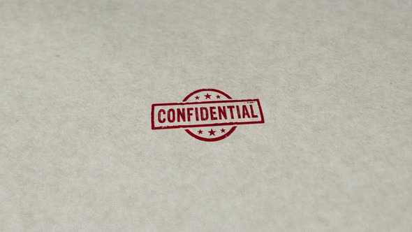 Confidential stamp and stamping loop