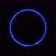 Blue Ring of Lightning Energy Neon on a Black Background - VideoHive Item for Sale