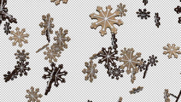 Sweet Snowflakes - II - Falling Loop - Alpha Channel alt