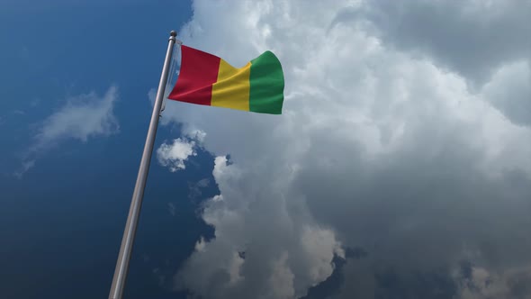 Guinea Flag Waving 4K