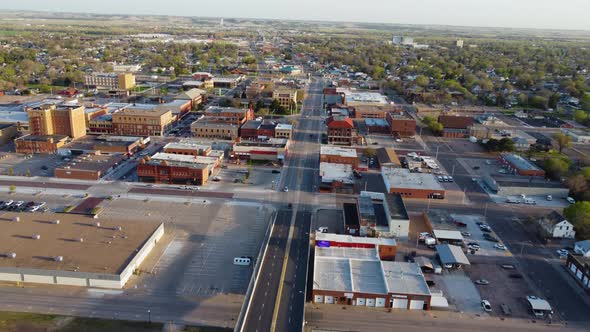 North Platte, Nebraska, downtown and surrounding town