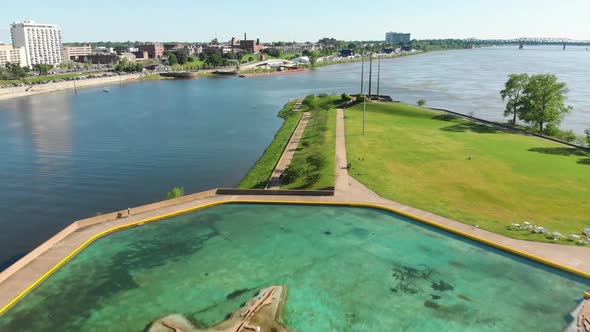 Mud Island River Park Aerial View - Memphis, TN