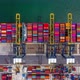 Time Lapse Container Ship import export, Global business logistic and transportation. - VideoHive Item for Sale