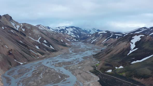 Establishing Drone Aerial Dramatic Forward Flight of Thorsmork in Iceland