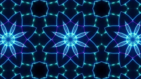 Retro Laser Beam Vj Kaleidoscope Loop 4K 03