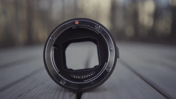 Technical features of lens for professional camera