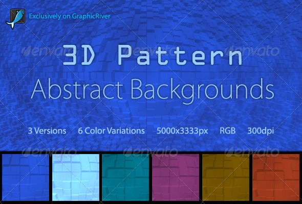 3D Pattern Abstract Backgrounds