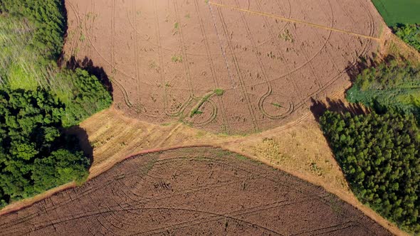 Farming landscape at countryside rural scenery.