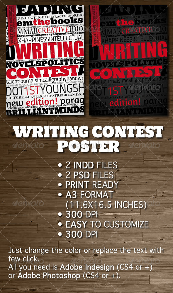 Writing Contest Poster / Flyer