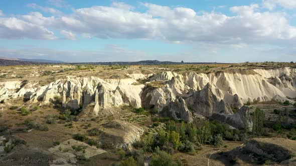 Landscapes of Cappadocia Shot on a Drone Turkey